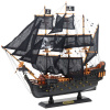 LEAN TOYS Zberateľský dekoratívny model plachetnice Black Pearl 49x43cm