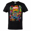 Tričko Marvel Comics – retro koláž superhrdinov v živej farebnosti Veľkosť: M