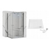 Sprchový kút - Sprchovací kút FOLD 80 N + sprchová vanička 90X90 - REA (Sprchový kút - Sprchovací kút FOLD 80 N + sprchová vanička 90X90 - REA)