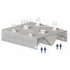 Digestoř centrální skříňová , rekuperační – indukční 1700x1800x450 mm | STALGAST, 9821718170 inox