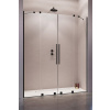 RADAWAY FURO BLACK DWD 130cm sprchové dvere do niky, profil čierny, sklo číre, 10108363-54-0110111317-01-01