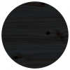 vidaXL Stolová doska čierna Ø30x2,5 cm masívna borovica