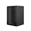 LANBERG RACK CABINET 19” WALL-MOUNT 18U/600X600 (FLAT PACK) BLACK V2 WF01-6618-10B