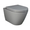 Závesné WC RAK Ceramics Feeling, šedé, matné, BEZ WC SEDÁTKA
