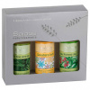 Saloos Bio Body and Massage Oils ricínový olej 50 ml + hydratačný olej s aloe vera 50 ml + telový a masážny olej devätoro bylín 50 ml darčeková sada