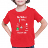Florbal volá, musím ísť - detské tričko s potlačou - Tričkový | 2 | Červená | Junior