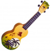 Mahalo Soprano Ukulele Hibiscus Orange Burst