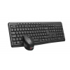 C-TECH C-TECH WLKMC-04, bezdrátový set klávesnice s myší,ergonomický design,USB, CZ/SK,černá