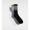 Vans Ponožky Vans, Classic Check Crew CHECKERBOARD 3Pack Black/White 2025/26 Velikost: 48-51