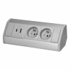 ORNO OR-GM-9039/G Zásuvka rohová s USB