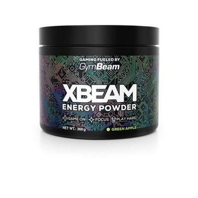 GymBeam XBEAM Energy Powder 360 g, green apple