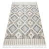 Eoshop Koberec SEVILLA Y523C diamanty šedá / žlutá - střapce, Berber, Maroko, Shaggy (Velikost: 80x150 cm)