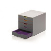 Durable Varicolor 5 box 5 zásuviek sivý