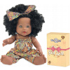 NICE2YOU Čierna bábika 30 cm Pre dievčatá Vlasy Afro 2-5 rokov