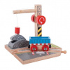 Železničný žeriav so štrkom Bigjigs Rail