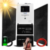 2x Fotovolticky panel sada 2000w Sinus + 2x AGM Akumulator 100AH Konvertor 230v 12v MPPT UPS solárny panel