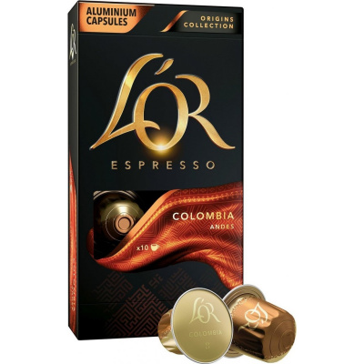 L´OR Espresso Colombia - 10 hliníkových kapsúl kompatibilných s kávovarmi Nespresso®*