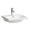 Laufen Lua - Umývadlo nábytkové 55x46 cm, s prepadom, otvor na batériu, LCC, biela H8160824001041
