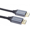 PremiumCord DisplayPort 1.4 přípojný kabel, kovové a zlacené konektory, 1m kport10-01