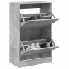 Botník betonově šedý 60 x 34 x 96,5 cm kompozitní dřevo Šedá 839948