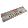 vidaXL Kuchynský koberec umývateľný Cooking sivý 60x180 cm zamat - Viacfarebný - 68479-23290