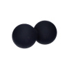 YELLOW SPORT Dvojitá masážna silikónová loptička DuoBall, priemer 6,5cm čierna Farba: Čierna