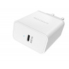 Canyon CNE-CHA20W, vysokorýchlostná univerzálna nabíjačka do steny 1xUSB-C, 20W, Power Delivery, biela