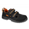 BENNON NUX S1PS ESD NM SANDAL / Dvojpáskové sandále S1PS ESD bez kovových súčastí - čierna 42