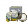 Porcelánový sudový hrnček so sitkom a krytom Vincent Van Gogh - Wheat Field 430 ml