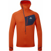 Pánska fleecová mikina MOUNTAIN EQUIPMENT Fleece Eclipse Hooded Zip T Magma / Medieval XL