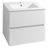 Aqualine PANEDA umývadlová skrinka 59,5x55x45,2cm, biela PN260