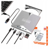Externá DVD napaľovačka Zenwire Externý prehrávač diskov Pohon 7v1 USB-C USB 3
