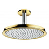 Hansgrohe Raindance Classic - Horná sprcha 240 Air 1jet s prívodom od stropu 10 cm, chróm/vzhľad zlata 27405090