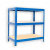 Kovový regál Biedrax 60 x 120 x 90 cm, modrý - 3 police MDF
