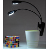 Dvojitá LED lampička na čítanie kníh ZD33