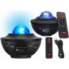 Projektor hviezd Nočná lampa LED Bluetooth reproduktor Pilot