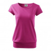 Malfini Dámske tričko s krátkym rukávom CITY, purpurové, Varianta purpurová, Veľkosť XS