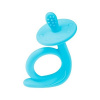 Silikónové hryzatko Akuku modré - Slimák