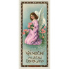 BOHEMIA GIFTS & COSMETICS BOHEMIA Vianočná čokoláda Anjel s kvetmi 10g (BC620057)