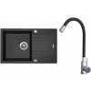 Set Sinks G20774XC (dřez Linea 780 XC Metalblack 74 + baterie Elasta Nerez/Černá)