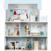 Ricokids Veľký 3-poschodový drevený domček pre bábiky RK-878
