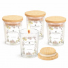 DiDiBirDi Darčeková sada vonných sviečok pre ženy 4 ks – sójové sviečky levanduľa, jazmín, ruža, vanilka v skle s darčekovým boxom