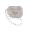 Guess Pouzdro 4G Pearl Strap pro Apple AirPods Pro 3 růžové