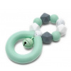 Mimijo silikónové hryzátko a hrkálka 4ever mintová