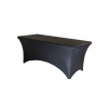 TENTino Elastický poťah BASIC na skladací stôl 180-183x76 cm VIAC FARIEB Farba obrusu: ČIERNA / BLACK