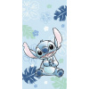 Jerry Fabrics detská osuška Lilo and Stitch Ohana blue bavlna froté 70x140 cm