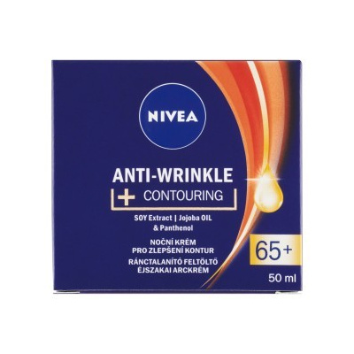 NIVEA Anti-Wrinkle Contouring - nočný krém proti vráskam 50 ml (vek 65+)
