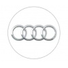 AUDI Živicové samolepky na stredy kolies 55mm - 4ks