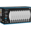 Mexen Nova 10x žiarovka LED E14, C37, 10W, Studená - 6500K, 1055 lm - L102-E14-1065-01x10