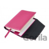 Obal na knihu kožený se záložkou Růžový
